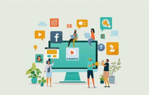 illustration showing different services offered by itsyourdigital